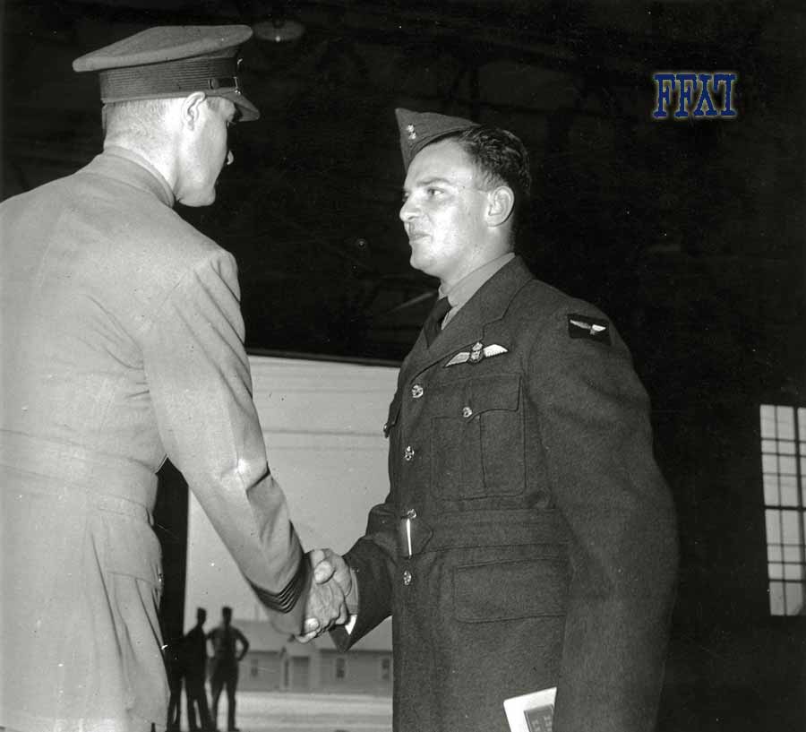 Jack Cornell getting his wings