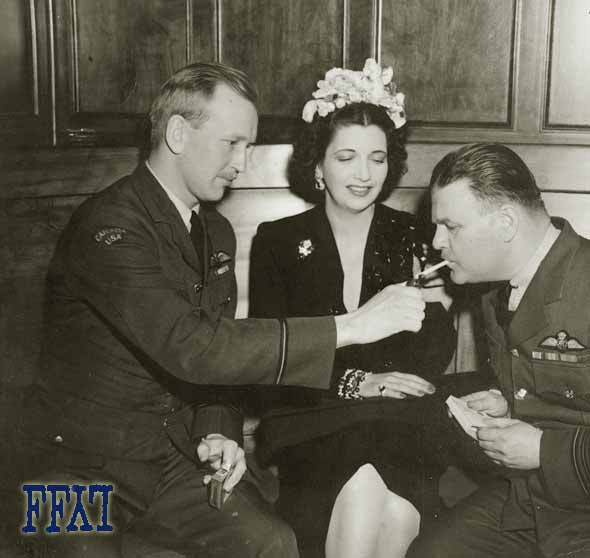 Wendel Nelson, Kay Frances & and unidentifed RCAF member